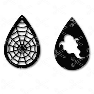 Tear Drop Earrings SVG and DXF Cut Files