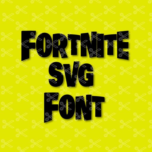 Fortnite Alphabet Font Letters SVG DXF - Cute SVG Cut Files