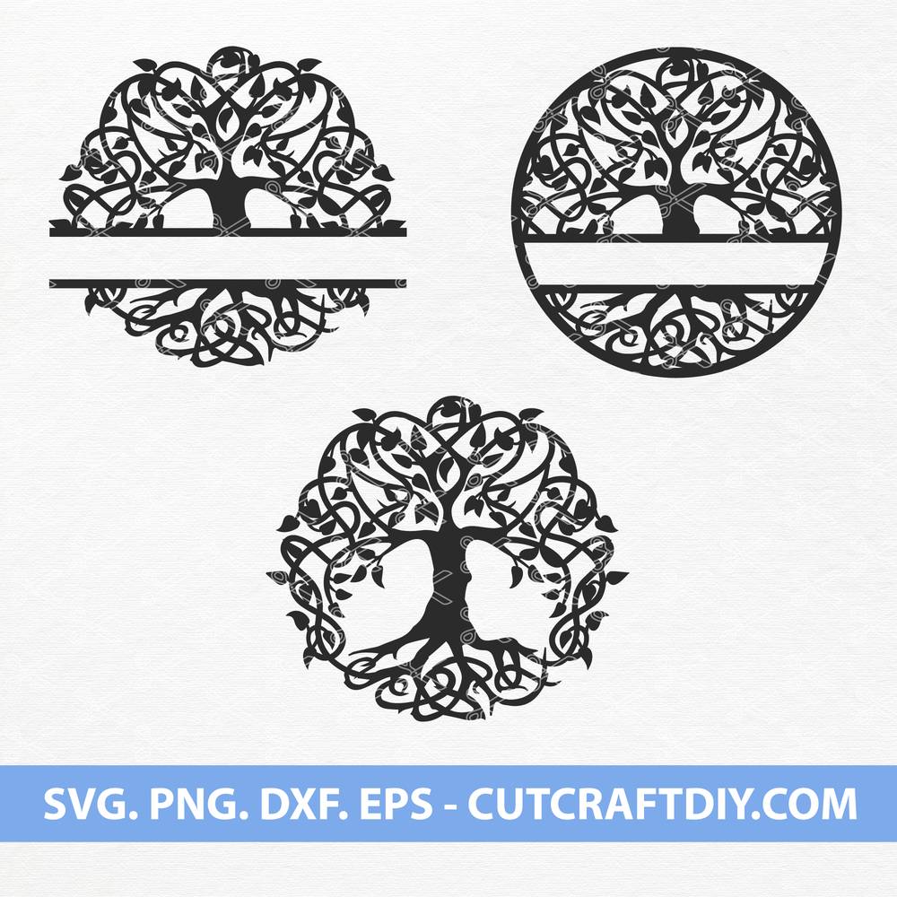 Download Tree Of Life Svg And Dxf Cut Files Family Tree Svg Bundle