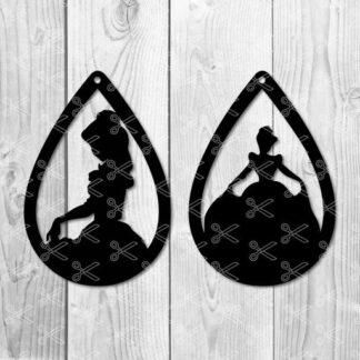 Teardrop earring SVG