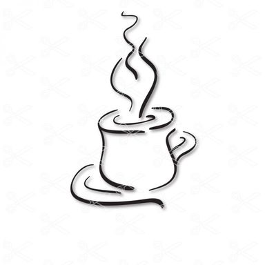 Coffee Cup SVG and DXF Cut files