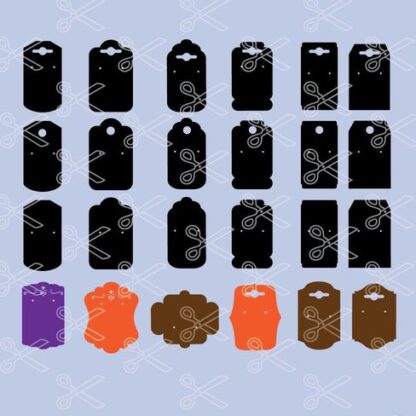 Earring Display Cards SVG and DXF Cut files