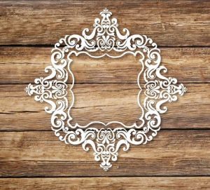 flourish frame svg file