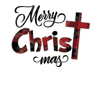 Merry Christmas Buffalo plaid SVG and DXF Cut files