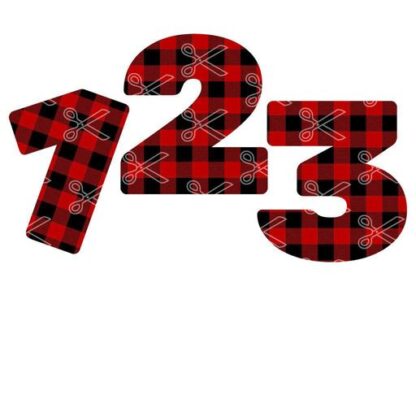 PLAID-NUMBERS- -TO- -SVG-AND-DXF-CUT-FILES