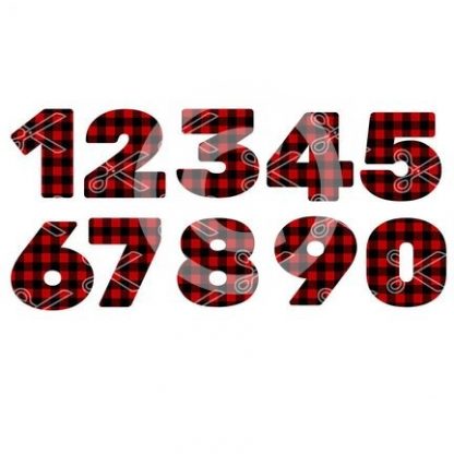 Download Plaid Numbers 1 to 10 SVG and DXF Cut files and use it to your DIY project!