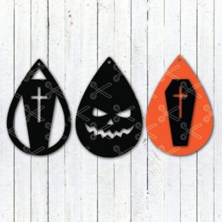 Download Halloween Scary Face Tear Drop Earrings SVG and DXF Cut files and use it to your DIY project!