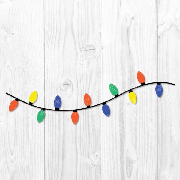 Christmas lights SVG