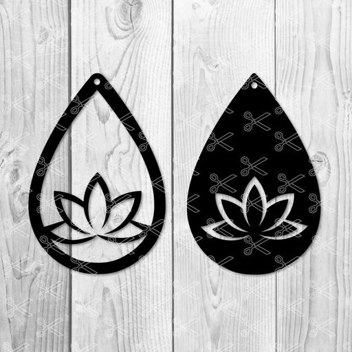 Download Yoga Earring SVG and DXF