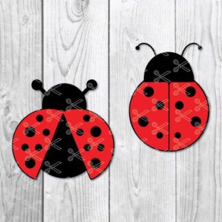 Ladybug Clip Art jpg Die Cut Vinyl Cutting File png eps dxf svg Cut files for Cricut and Silhouette Lady Bug SVG