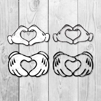 Mickey Mouse Heart SVG