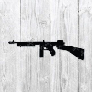 Thompson submachine gun svg