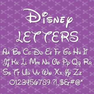 Disney Font SVG