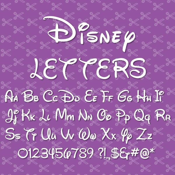 Disney Font SVG