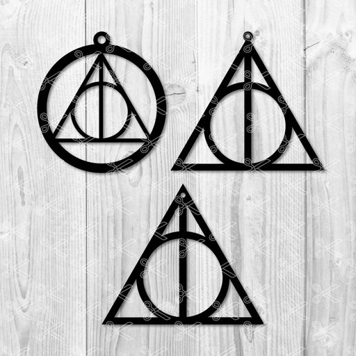 Earring Template Earring Svg Harry Potter Symbols