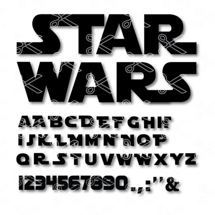 Star Wars Alphabet Svg