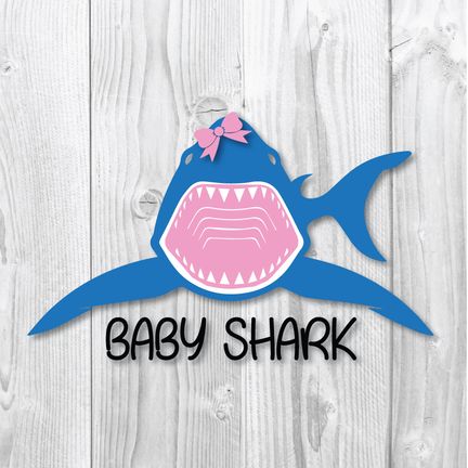 Baby Shark Svg Png Dxf Cut Files High Quality Premium Design