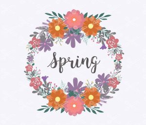 flower wreath svg