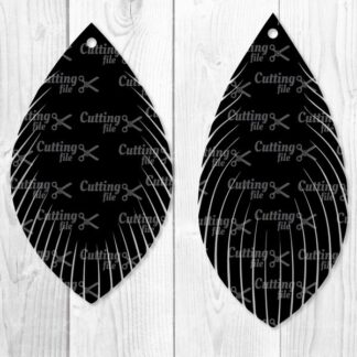 Feather Fringe Earring SVG