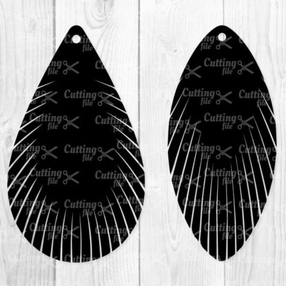 Feather Fringe Earring SVG