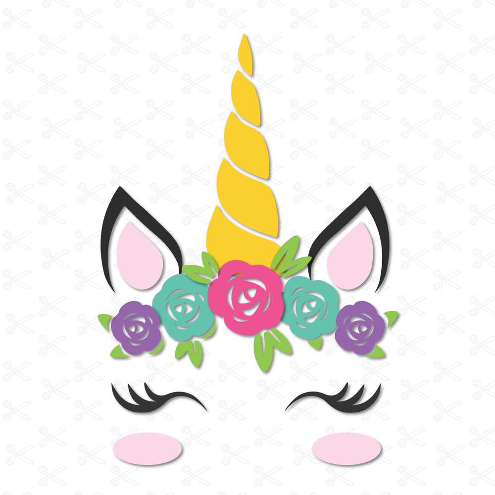 Download Unicorn Flower Svg Dxf Png Cut Giles Unicorn Head Svg 3D SVG Files Ideas | SVG, Paper Crafts, SVG File