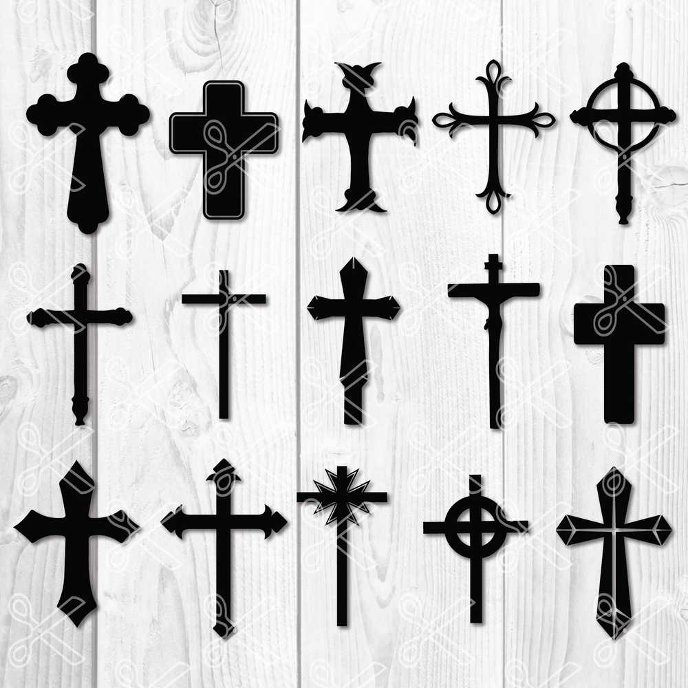 Cross SVG DXF PNG Cut Files - Christian SVG