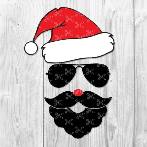 Santa Face SVG