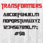 Transformers SVG Font