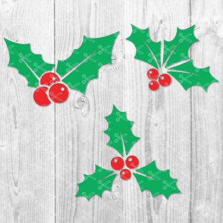 Christmas Holly SVG File