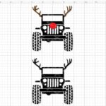 Jeep Wrangler Wild Deer SVG