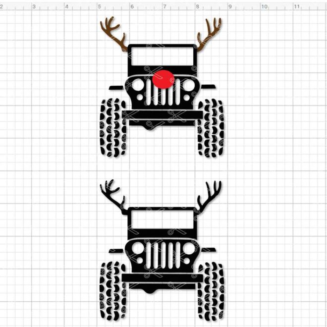 Jeep Wrangler Wild Deer SVG