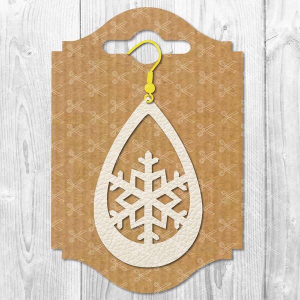 Snowflake Earring SVG