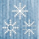 Snowflake Monogram SVG