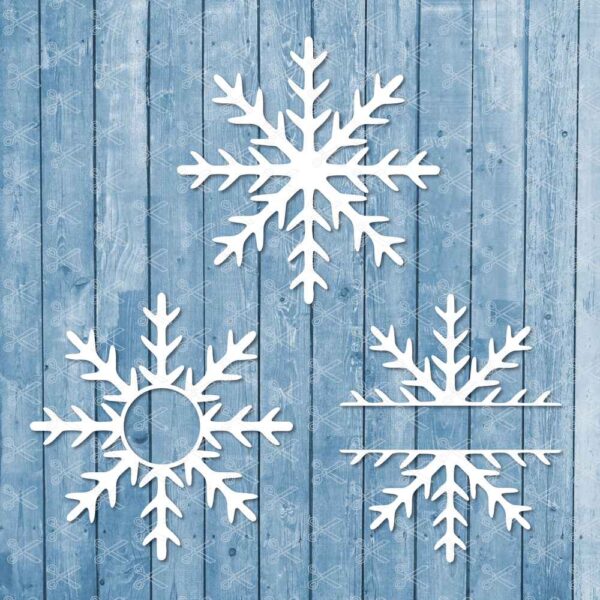 Snowflake Monogram SVG