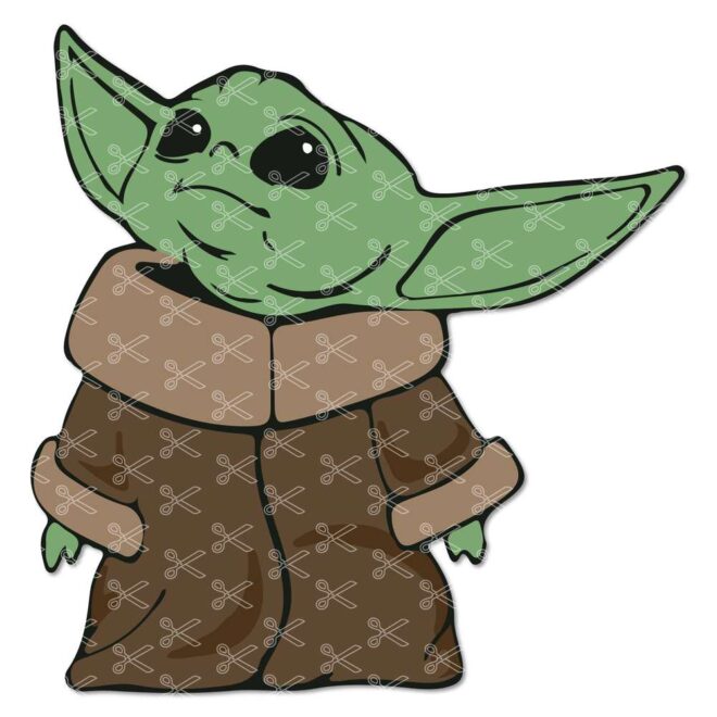 Baby Yoda SVG Cut File