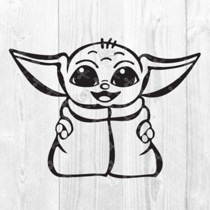 Baby Yoda - Star Wars SVG