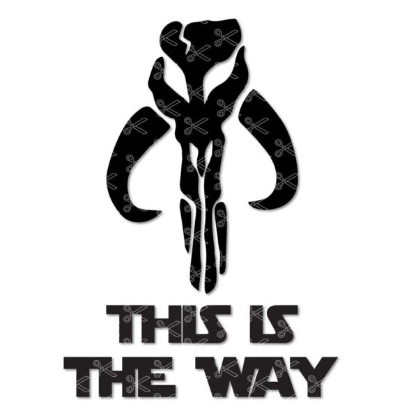 Mandalorian Skull SVG