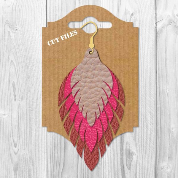 Fringe earrings SVG