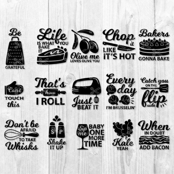 Kitchen Quote SVG Bundle