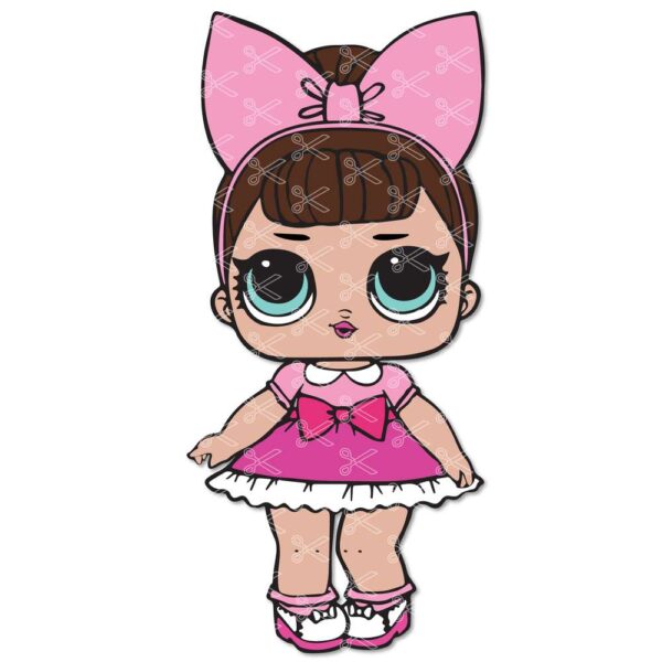 Glitter Fancy LOL Surprise Doll SVG