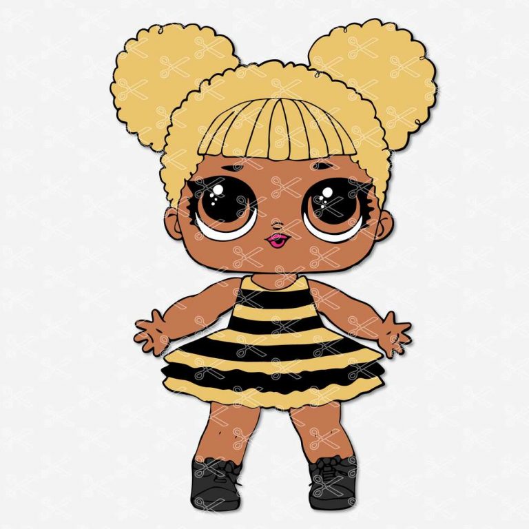 Queen Bee LOL Surprise SVG, DXF, PNG, EPS, Cut Files
