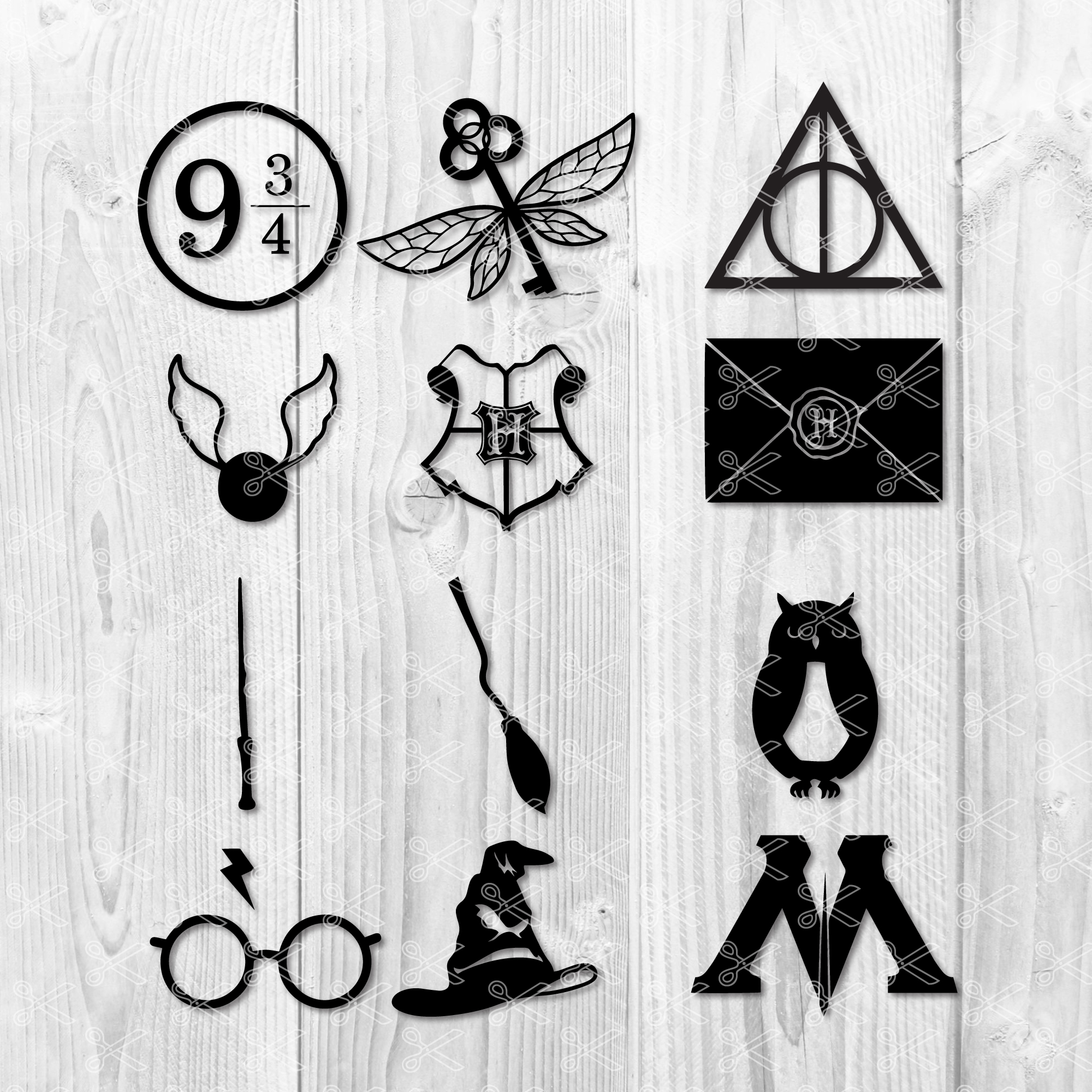 Harry Potter Svg Png Dxf Cut Files