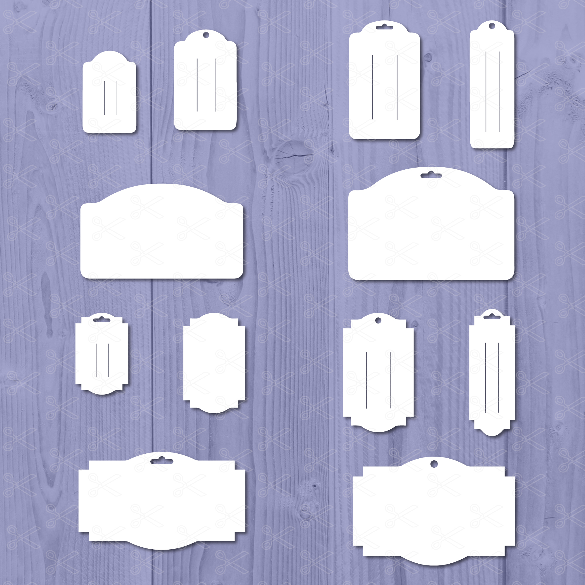 Headband and Hairbow Display Cards SVG, DXF, PNG, EPS Cut Files