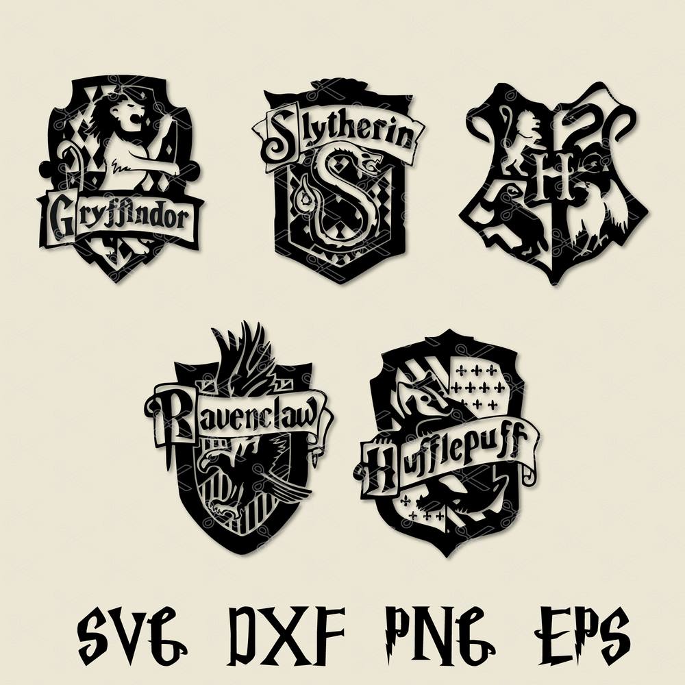 Ravenclaw House Crest Emblem Svg, Harry Potter House Crest S