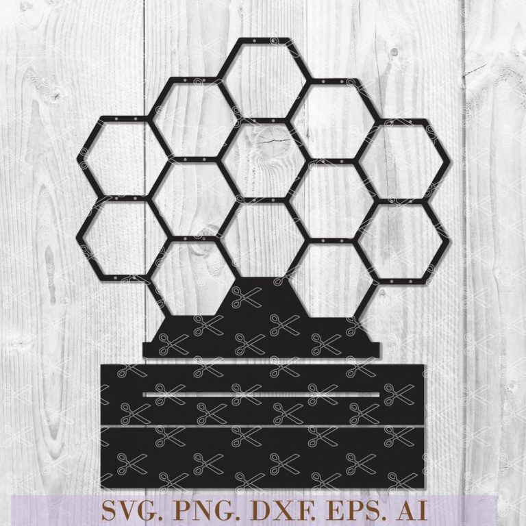 Laser Cutting Honeycomb Jewelry Display Template SVG DXF EPS AI