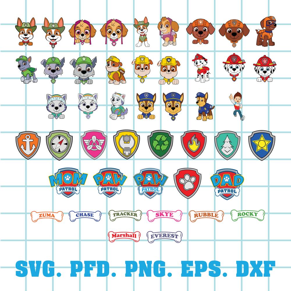 paw patrol svg files free