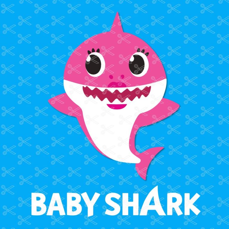 Pink Fong Svg Png Dxf Eps Cut File Baby Shark Svg Shark Svg