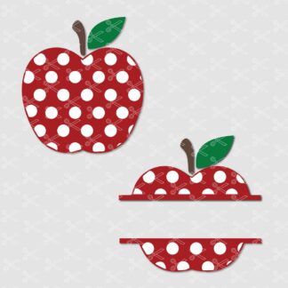 Download Polka Dot Apple Svg Png Eps Dxf Cut Files Teacher Monogram Svg