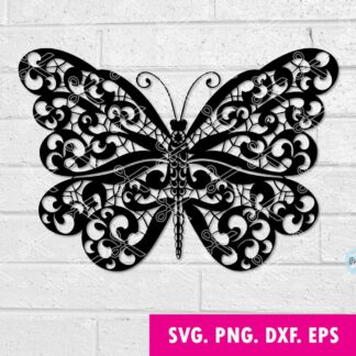 Mandala Butterfly SVG