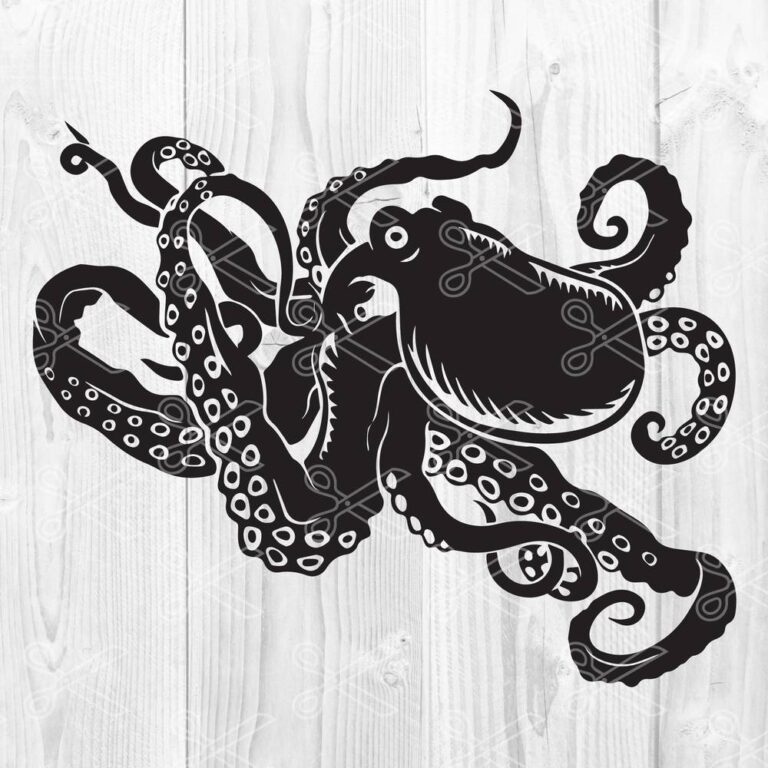 Download Octopus SVG, DXF, PNG, EPS, Cutting Files - Instant Download